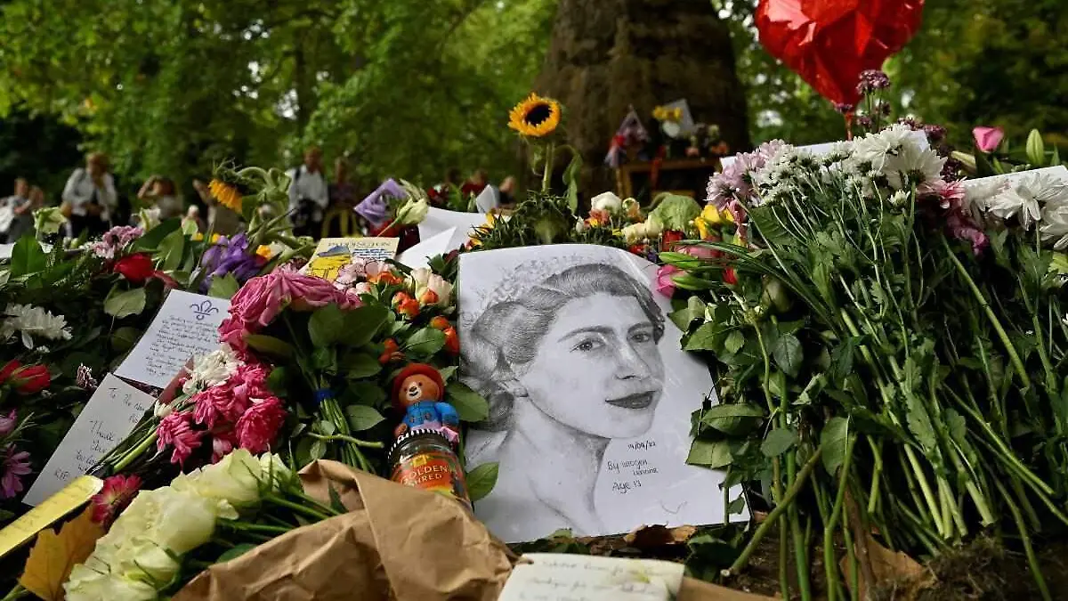 Flores para la reina Isabel II